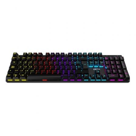Krom Kasic Teclado Gaming Mecánico Red Switch RGB Rainbow Negro Krom Kasic Teclado Gaming Mecánico Red Switch RGB Rainbow Negro